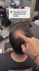 Vorher-Nachher-Vergleich mit Cavoria Haar Kaschierpuder – sichtbar dichtere Haare nach nur 10 Sekunden Anwendung.